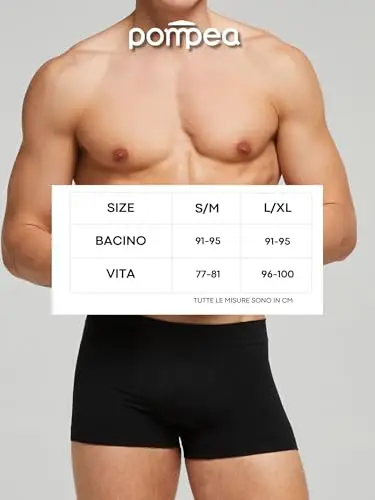 POMPEA Boxer Uomo Nero 2472141 miniatura 3