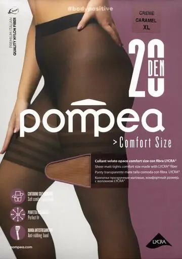Collant elasticizzato opaco Pompea CL 20 den