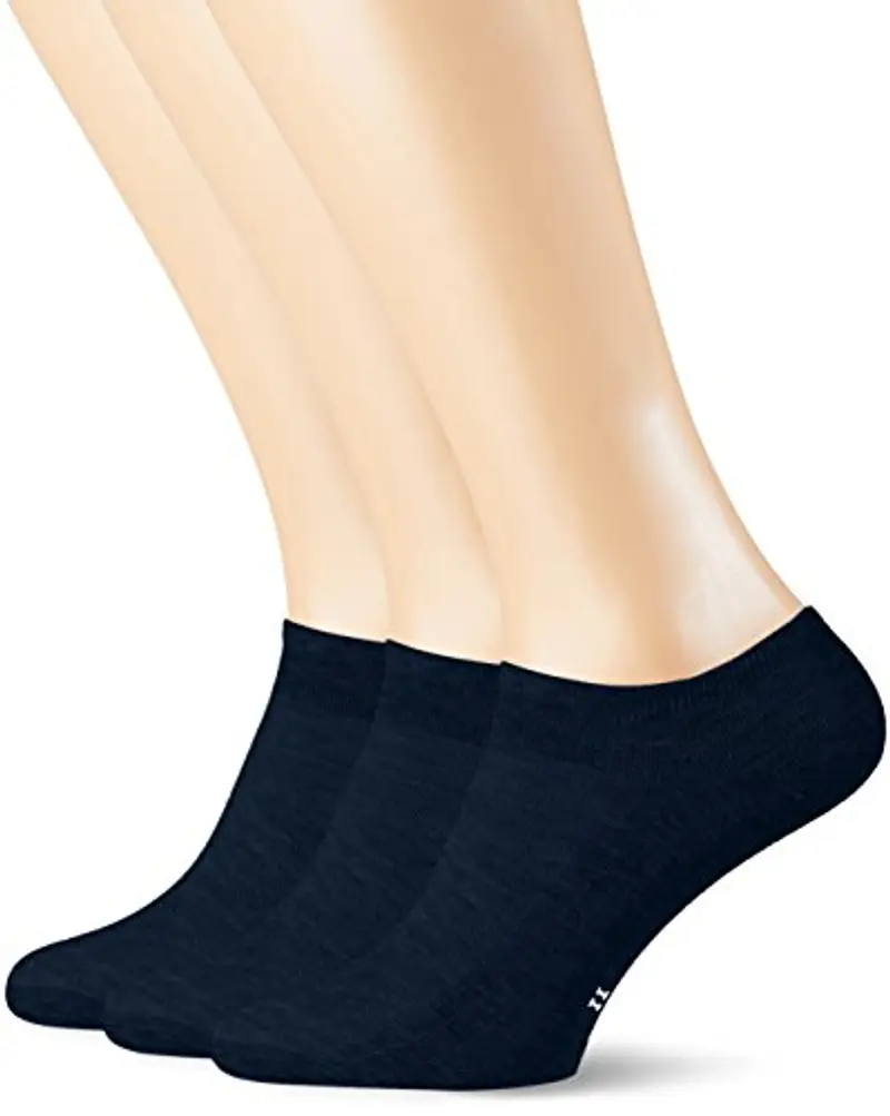 Pompea Cotton Calzini alla Caviglia, Blu (Blu 0070), (Taglia Produttore:39/42) (Pacco da 3) Donna