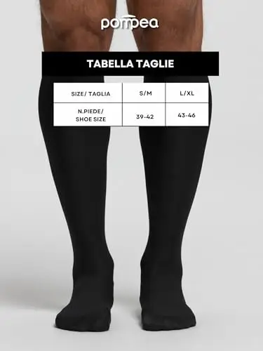 POMPEA Calze Uomo Grigio 2472175 miniatura 3