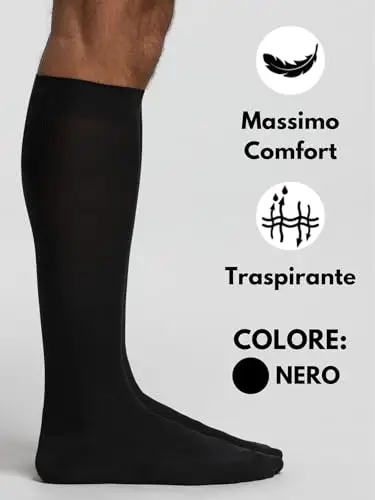 POMPEA Calze Uomo Nero 2472174 miniatura 2