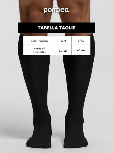POMPEA Calze Uomo Nero 2472174 miniatura 3