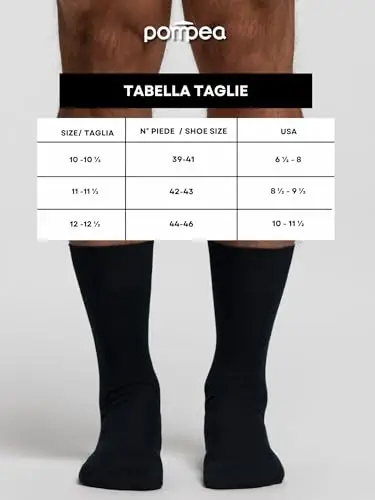 POMPEA Scozia Calzini, Blu (Navy 1556), 42/43 (Taglia Produttore: 11/11.5) (Pacco da 6) Uomo miniatura 2