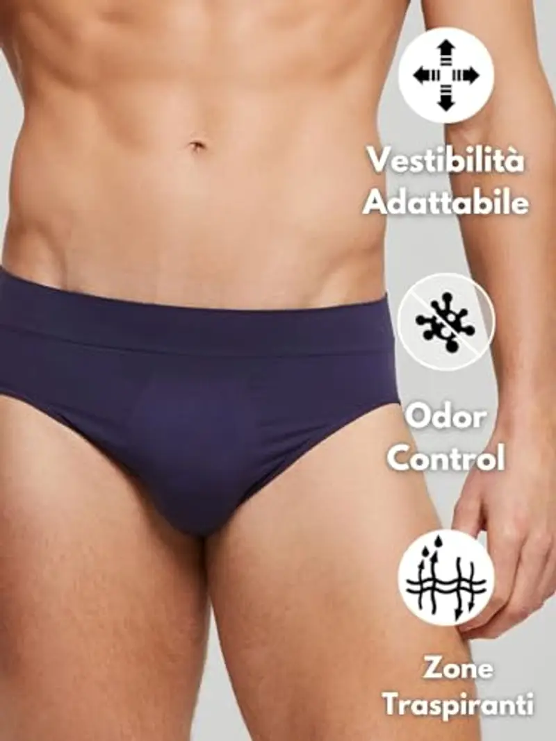 POMPEA Slip Uomo Blu 2164849 miniatura 2