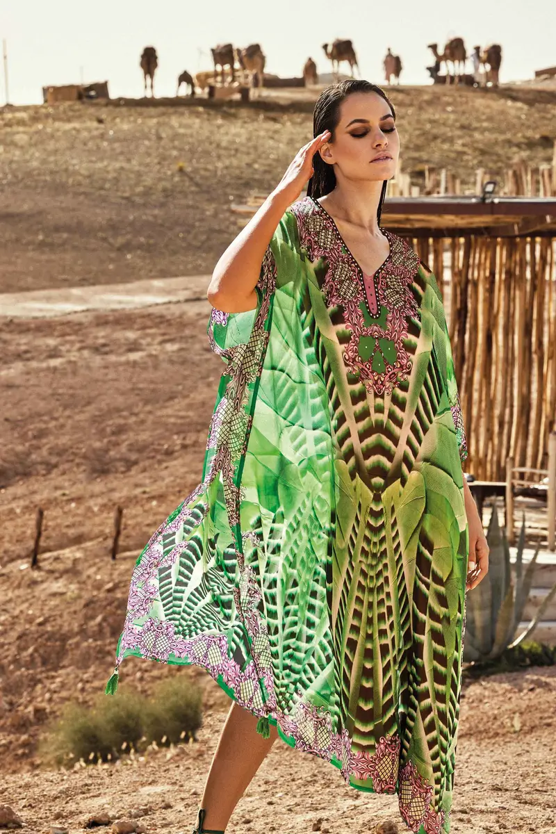 PONCHO LUNGO EFFETTO PITONATO | Colore: Multi | Taglia: One size