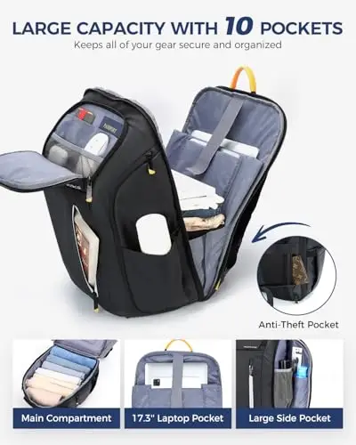 Ponhog Zaino da viaggio Uomo Multicolore 2806109 miniatura 2