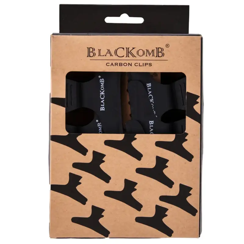 Clip Poniks Blackomb in carbonio, 6 pezzi, nere