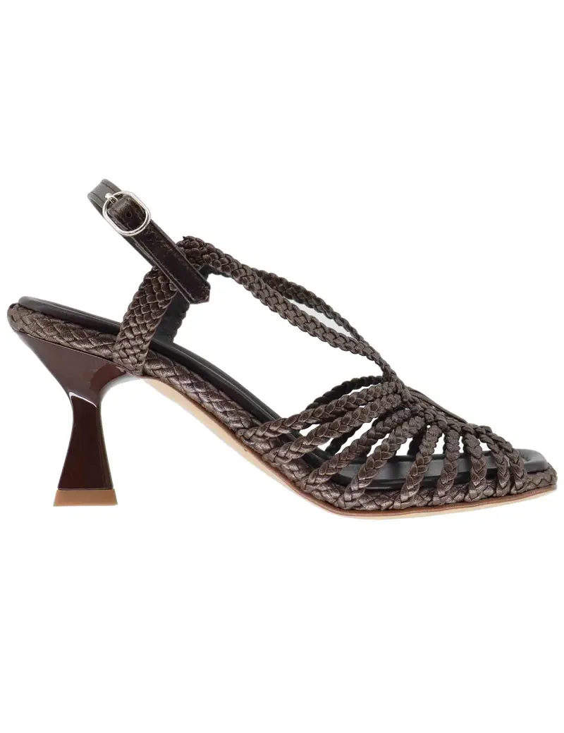 Pons Quintana Slingback donna in pelle marrone con tacco alto Donna 10874.000 M97