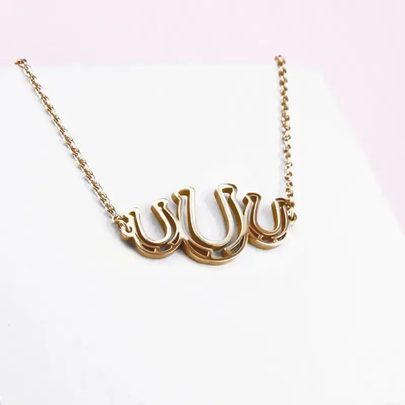 Collana con 3 ferri di cavallo per donna Ponytail & Co