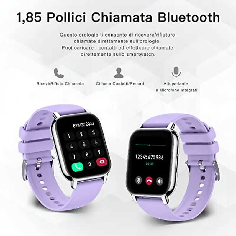 Popglory Smartwatch Uomo Rosa 1597216 miniatura 2