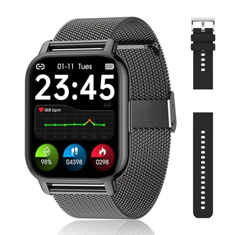 Popglory Smartwatch Uomo Nero 111477