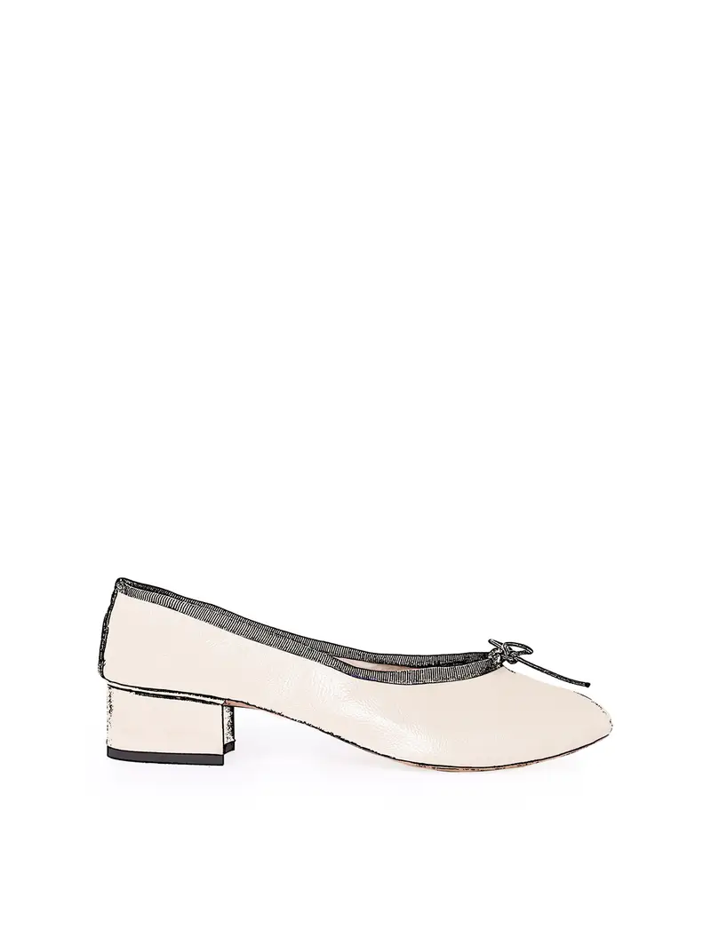 Decolleté Tacco 3 Cm - Bianco Sporco Beige Eu