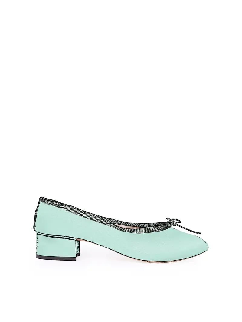 Decolleté Tacco 3 Cm - Verde Menta Eu