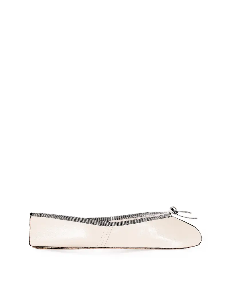 Scarpette Suola Lunga Ballerina - Bianco Sporco Eu