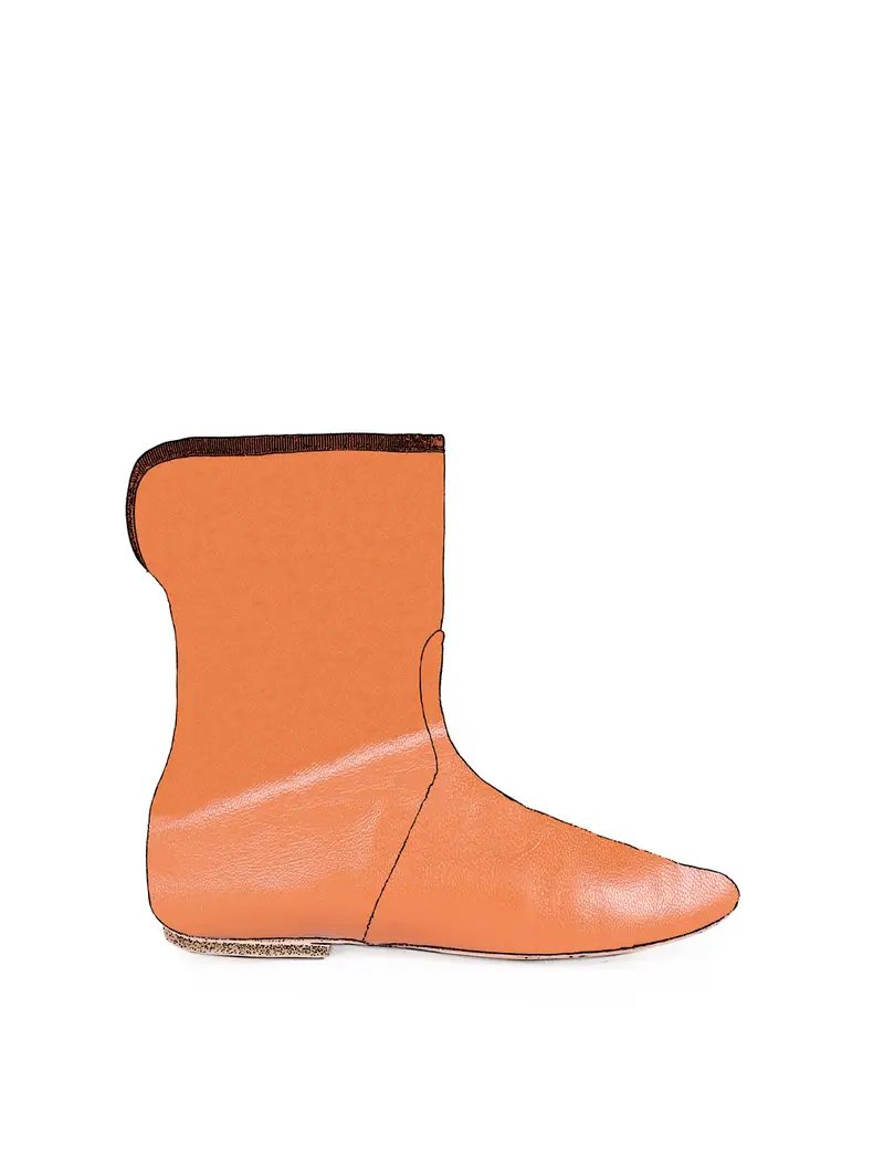 Stivaletto Con Risvolto Terra Cotta Eu