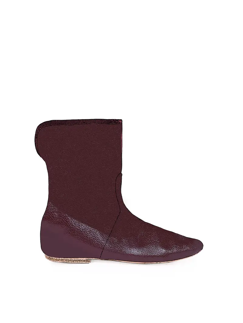 Stivaletto Con Rivolto Bordeaux (bordò) Rosso Eu