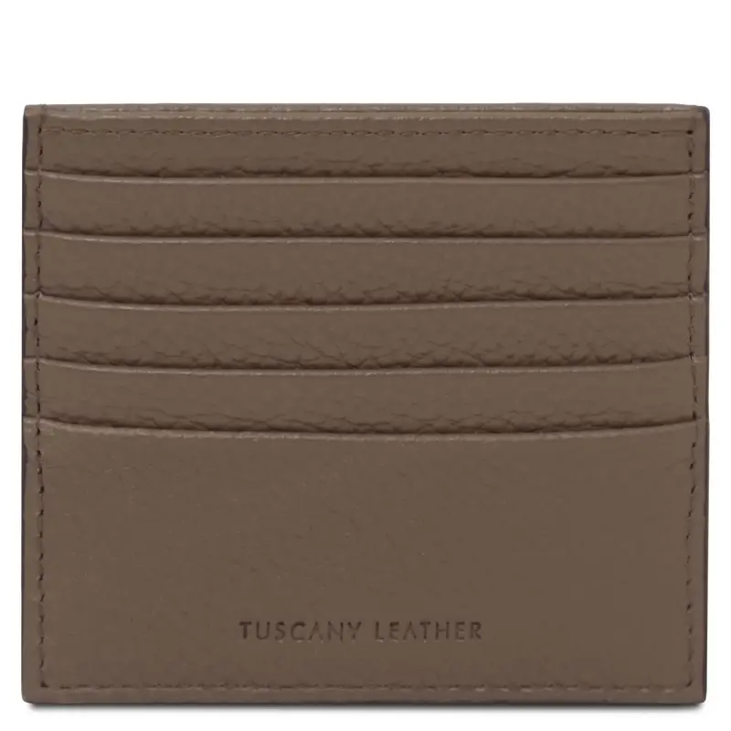 Portacarte in pelle Talpa scuro