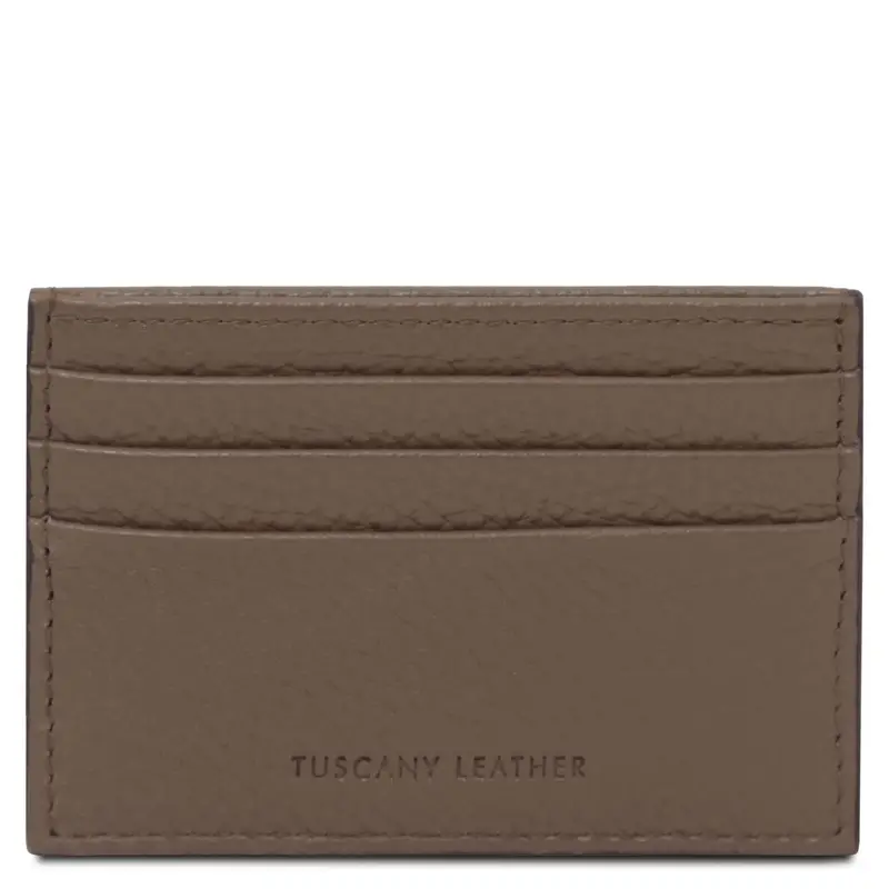 Portacarte in pelle Talpa scuro