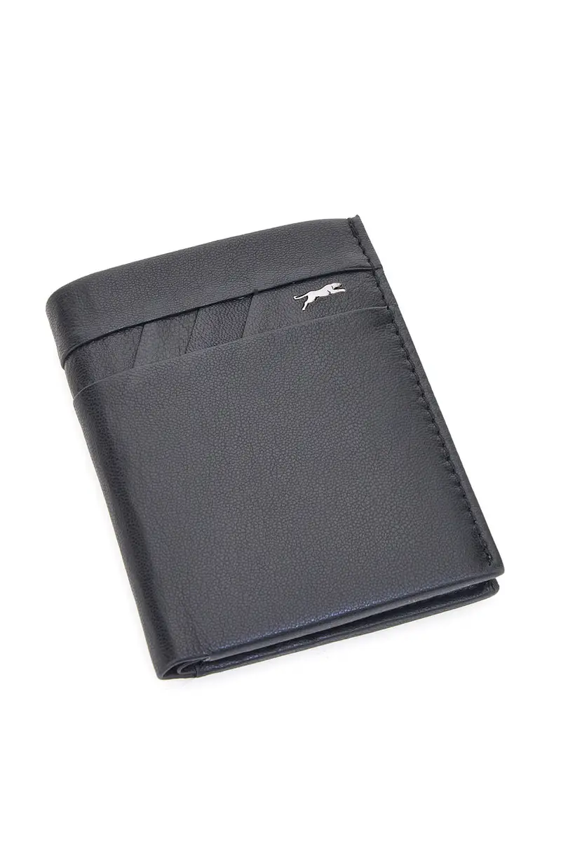 Portacarte Nero Compatto con Tasca per Contanti JAGUAR PF869-94