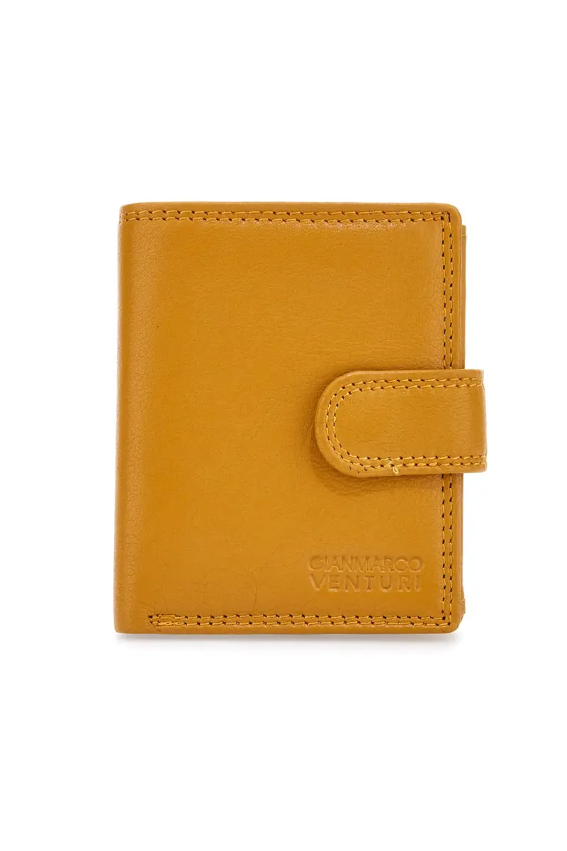 Portacarte Senape Da Uomo In Pelle GianMarco Venturi 80-U109
