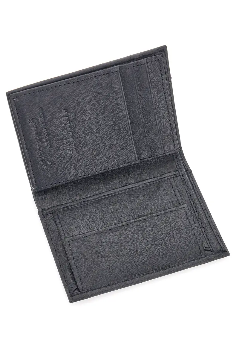 Portafoglio a Libro Nero con Porta Monete NAVIGARE PF881-48 miniatura 2