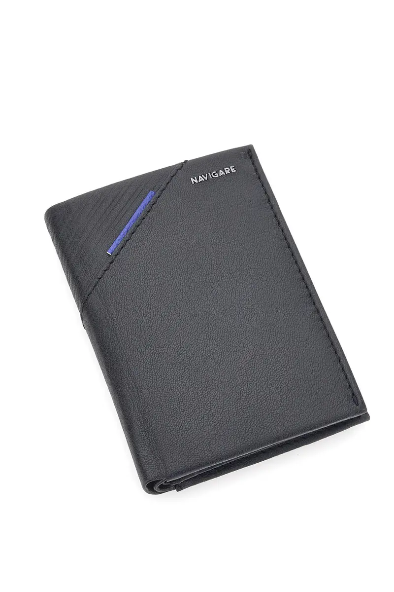 Portafoglio a Libro Nero con Porta Monete NAVIGARE PF881-48 miniatura 3