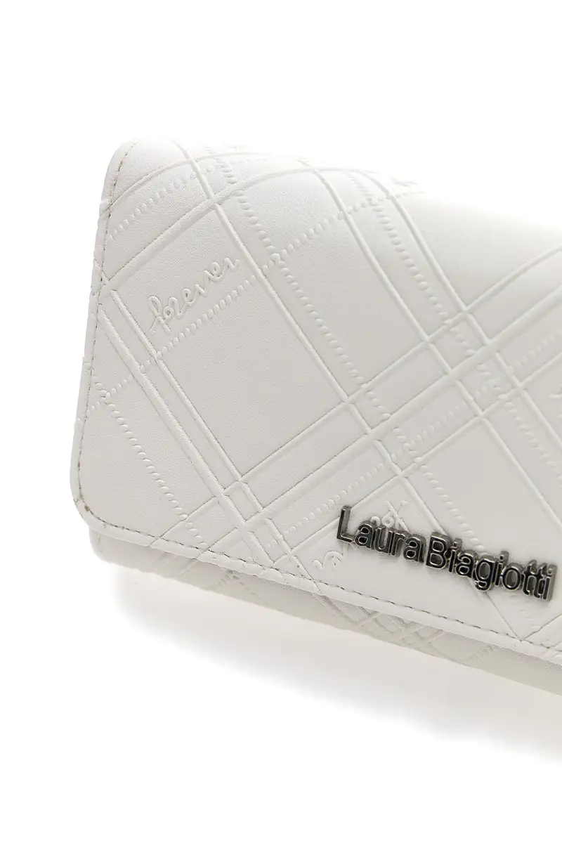 Portafoglio bianco con bottone LAURA BIAGIOTTI 511-68 miniatura 2