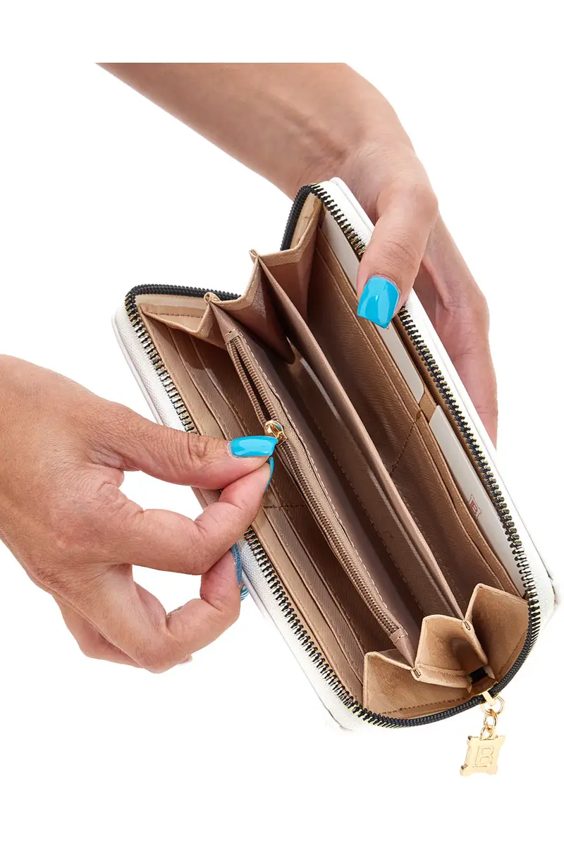 Portafoglio Bianco Laura Biagiotti FLORIST miniatura 2