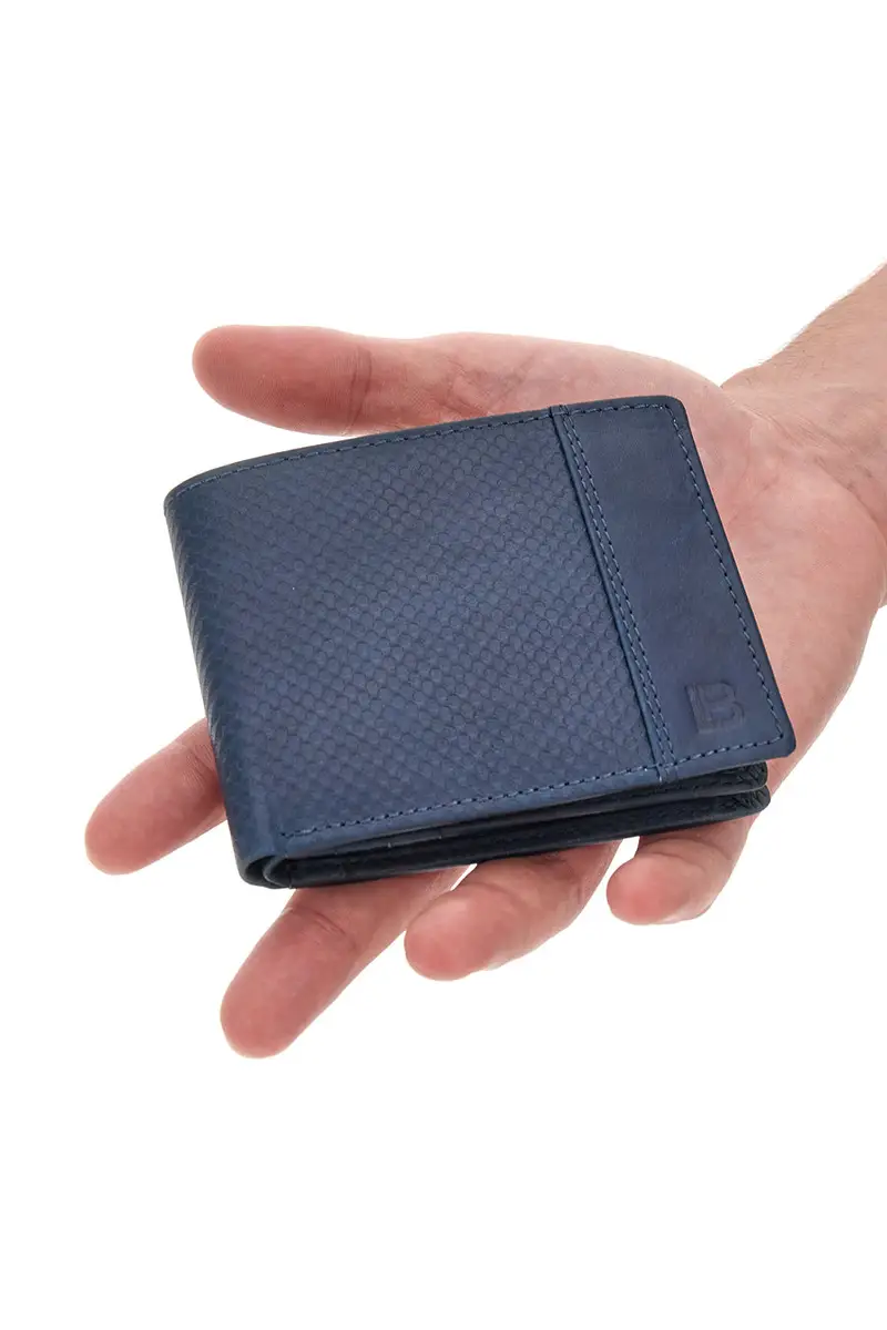 PORTAFOGLIO BLU BIAGIOTTI UOMO HUBERT