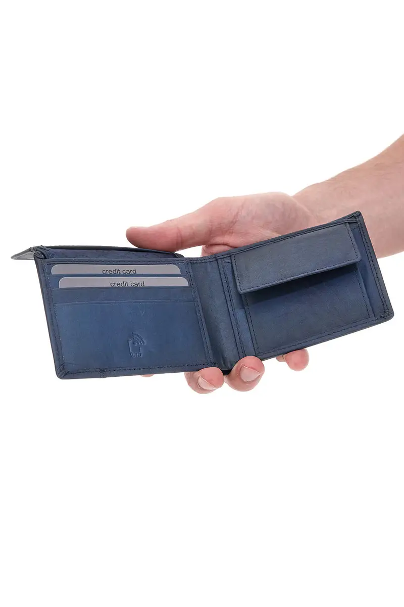 PORTAFOGLIO BLU BIAGIOTTI UOMO HUBERT miniatura 2