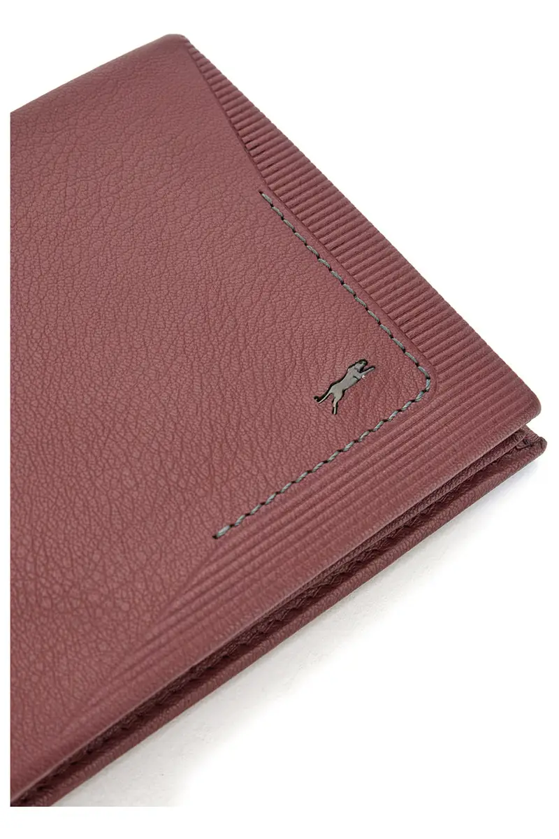 Portafoglio da Uomo Vino In vera pelle Jaguar PF827-1 miniatura 3