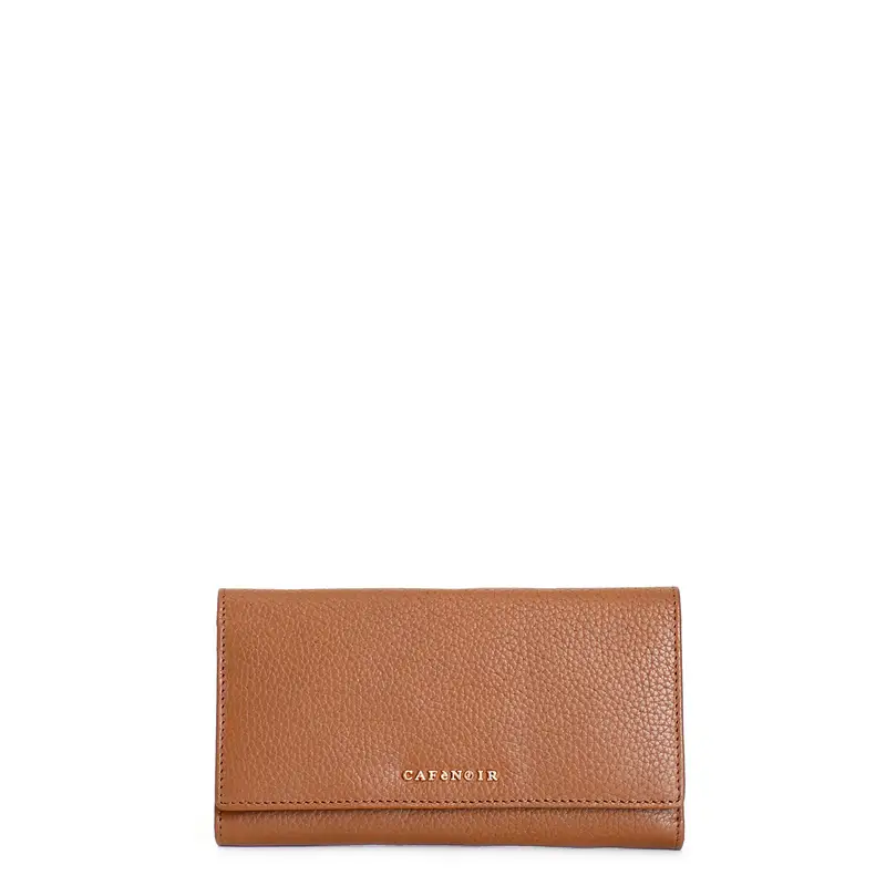 portafoglio donna in pelle con pattina cuoio