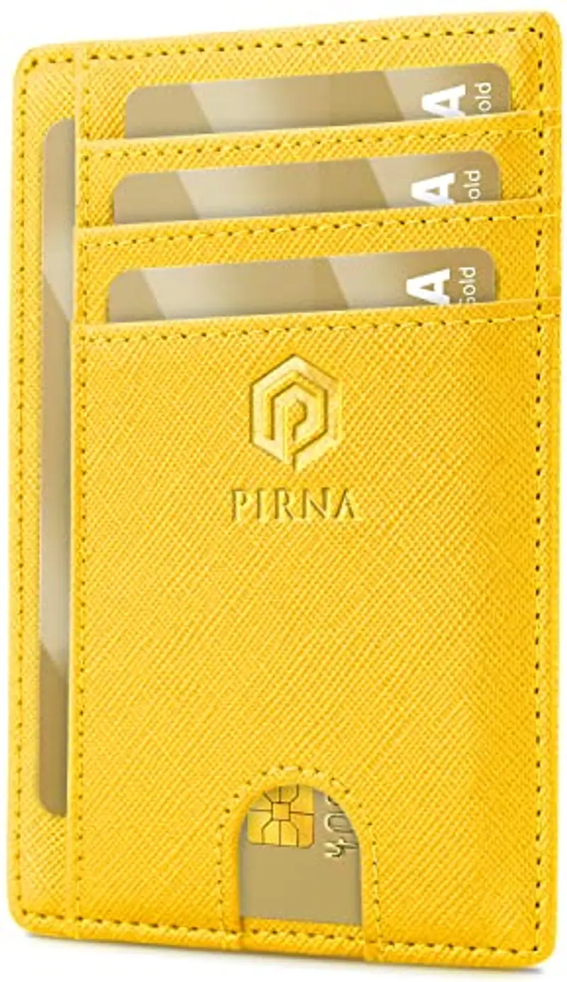 PIRNA Porta carte di credito Uomo Giallo 1600002
