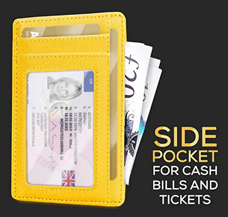 PIRNA Porta carte di credito Uomo Giallo 1600002 miniatura 3