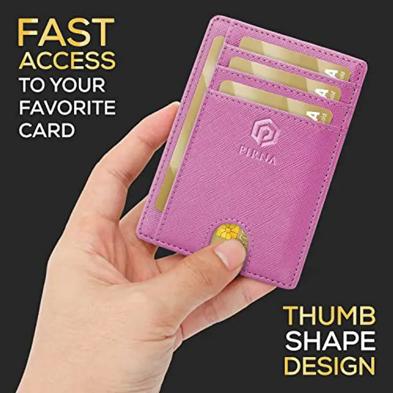 PIRNA Porta carte di credito Uomo Rosa 1600007 miniatura 2