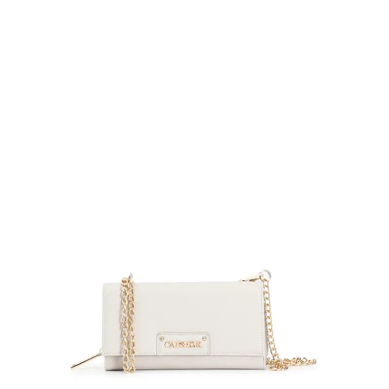 portafoglio grande con catenina perla taglia unica