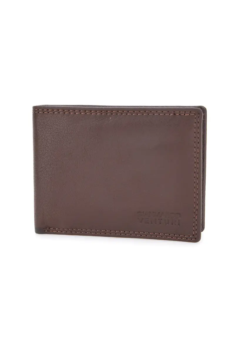 Portafoglio Marrone In Pelle GianMarco Venturi 80-U25