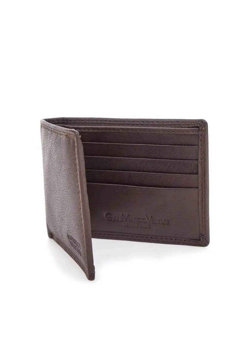 Portafoglio Marrone In Pelle GianMarco Venturi 80-U25 miniatura 2