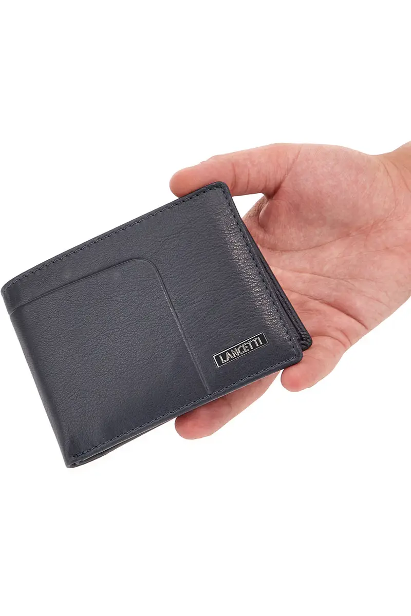 PORTAFOGLIO NAVY LANCETTI DEVON