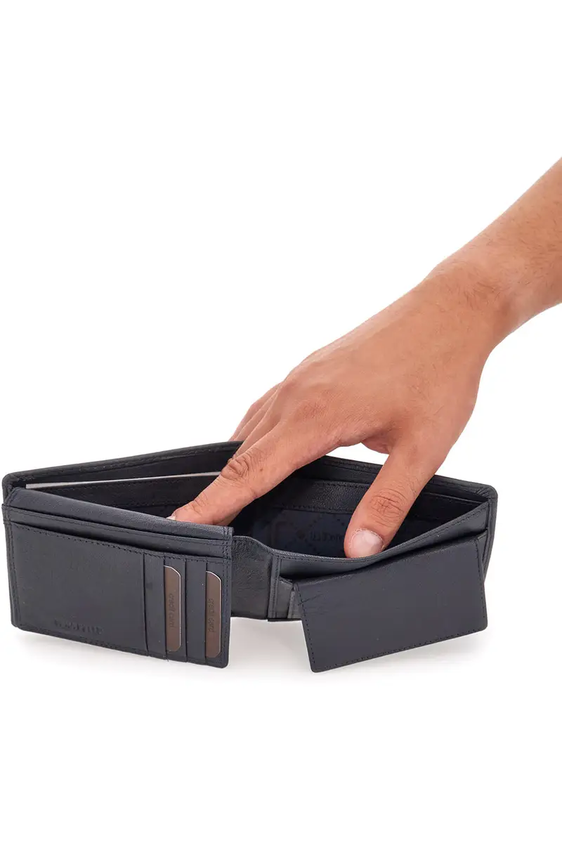 PORTAFOGLIO NAVY LANCETTI DEVON miniatura 3