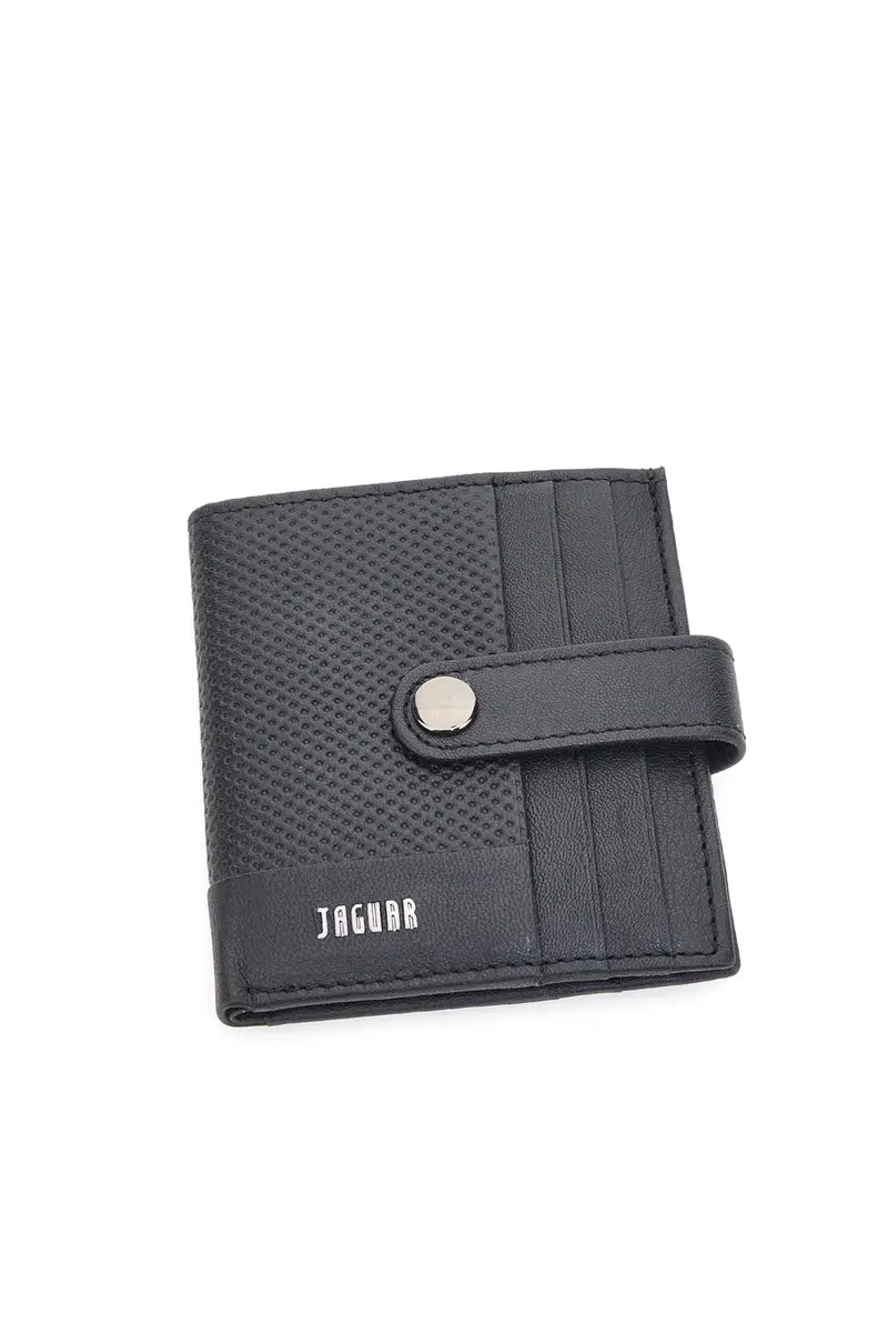 Portafoglio Nero con Clip in Vera Pelle JAGUAR PF873-98