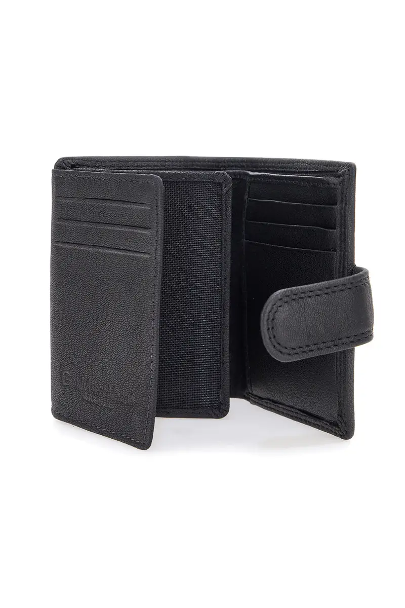 Portafoglio Nero da Uomo In Vera Pelle GianMarco Venturi 109 miniatura 2