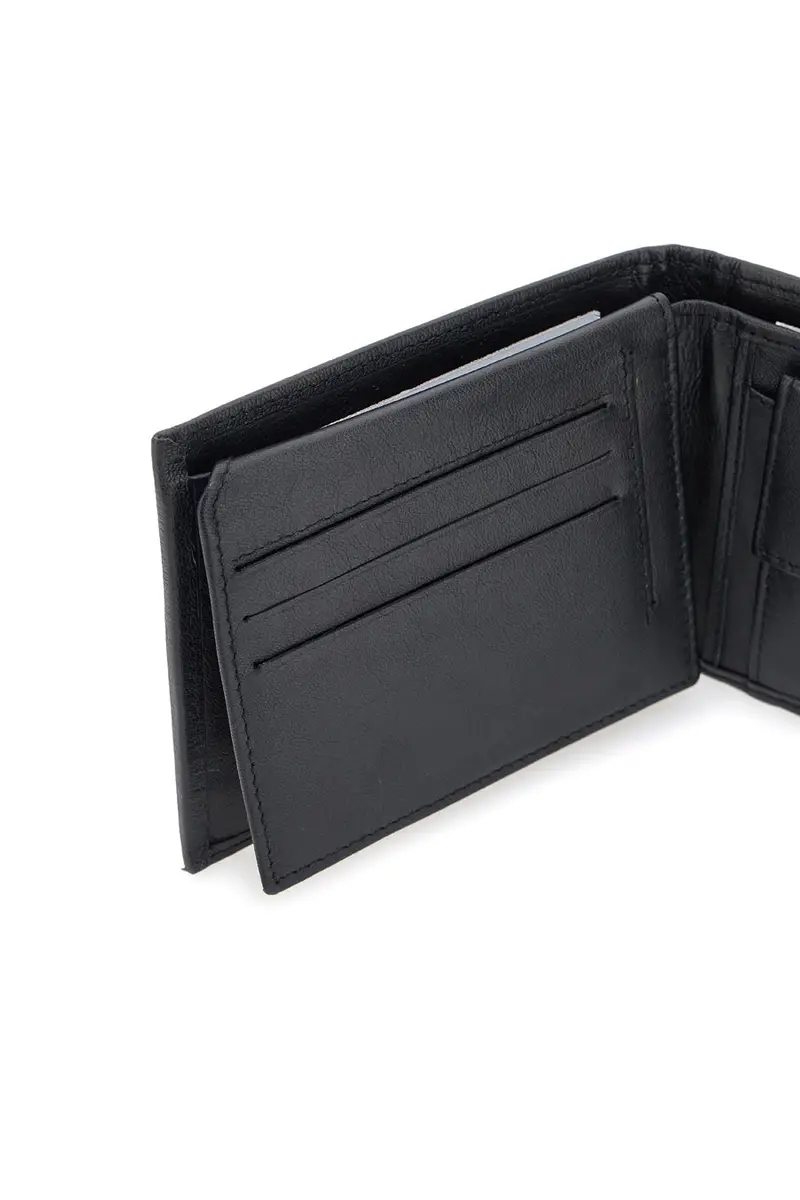 Portafoglio Nero In vera pelle Jaguar PF827-1 miniatura 3