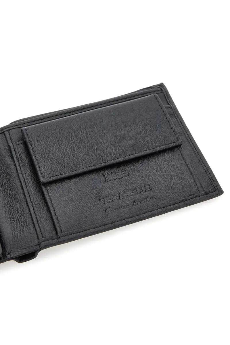 Portafoglio Nero In vera pelle Jaguar PF830-1 miniatura 2