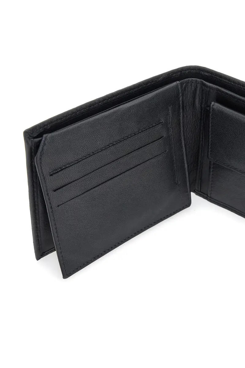 Portafoglio Nero In vera pelle Jaguar PF830-1 miniatura 3