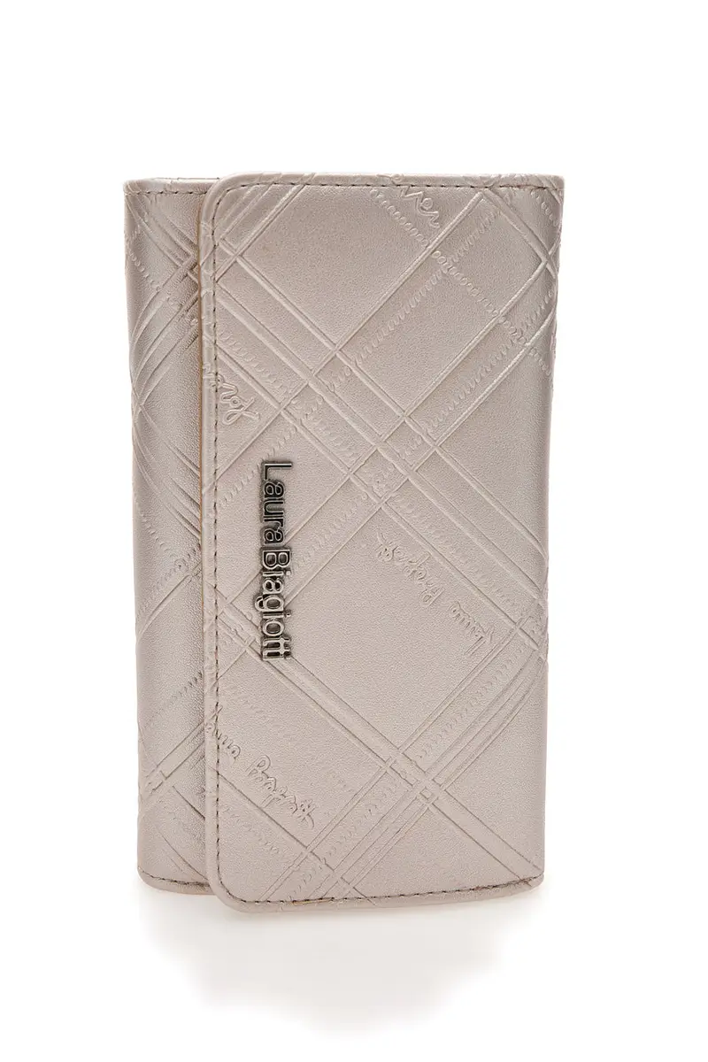 Portafoglio platino con bottone LAURA BIAGIOTTI 511-68 miniatura 2