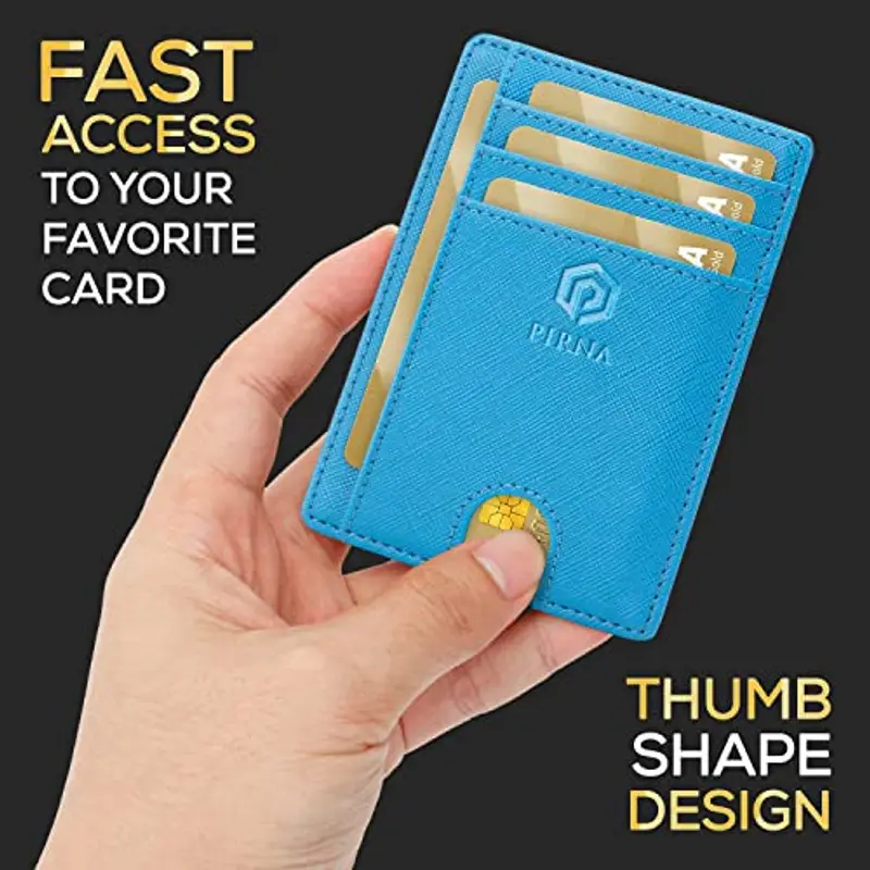PIRNA Porta carte di credito Uomo Blu 1600004 miniatura 2