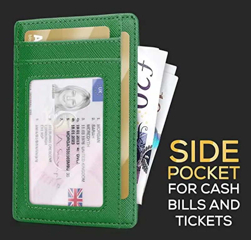 PIRNA Porta carte di credito Uomo Verde 1600005 miniatura 3
