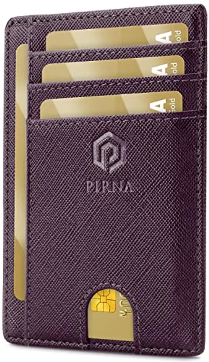 PIRNA Porta carte di credito Uomo Viola 1600008