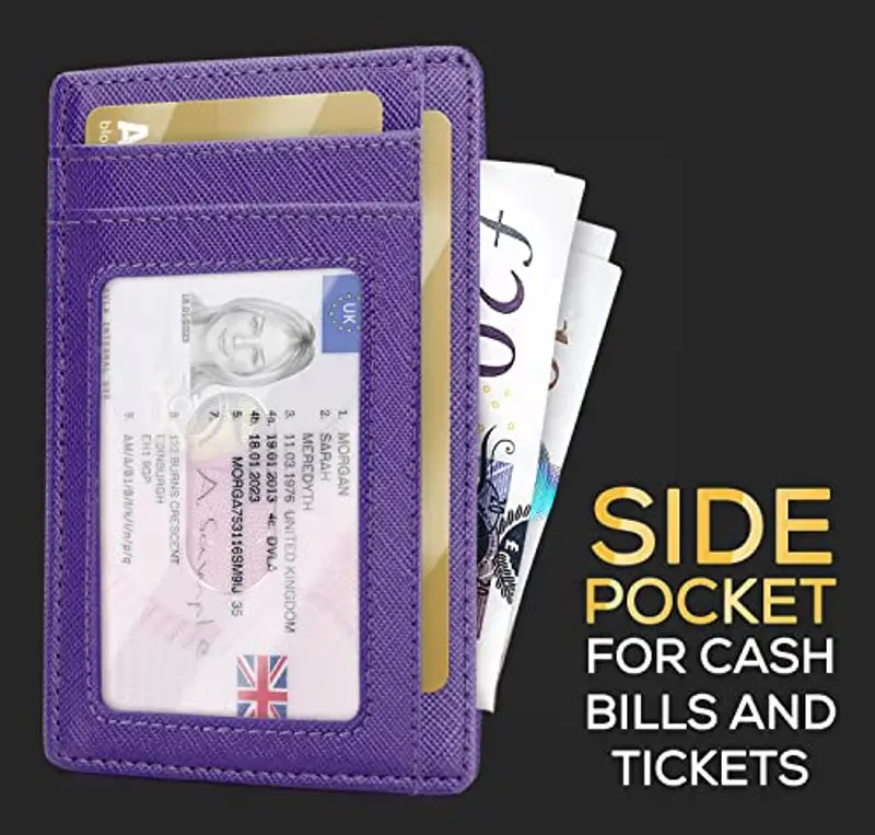 PIRNA Porta carte di credito Uomo Viola 1600009 miniatura 3